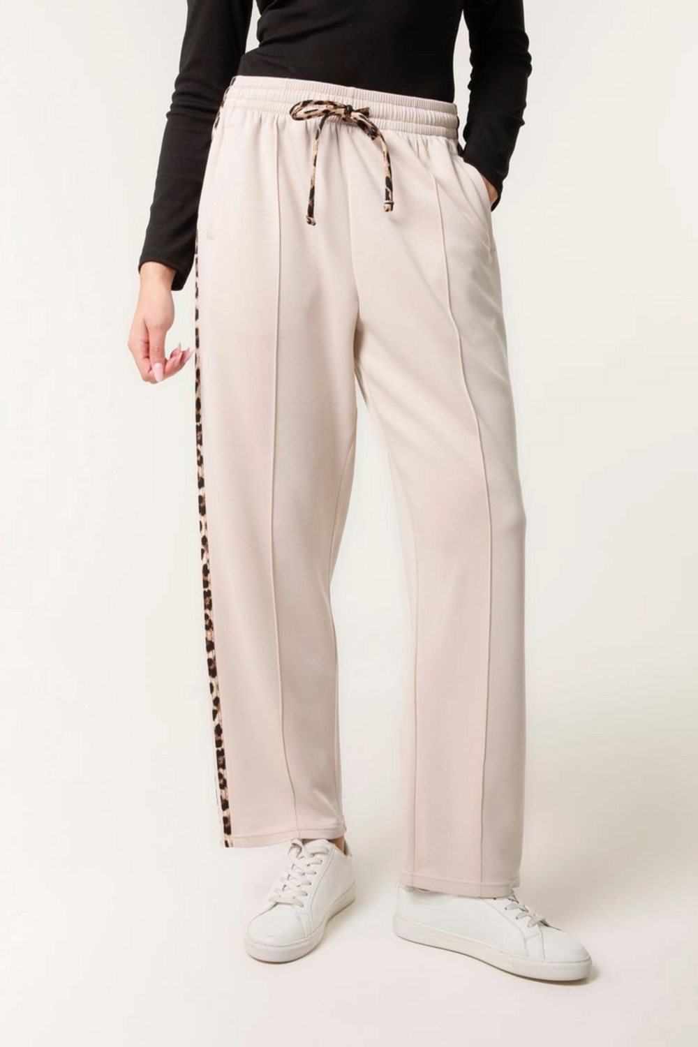 Leopard Side Stripe Joggers