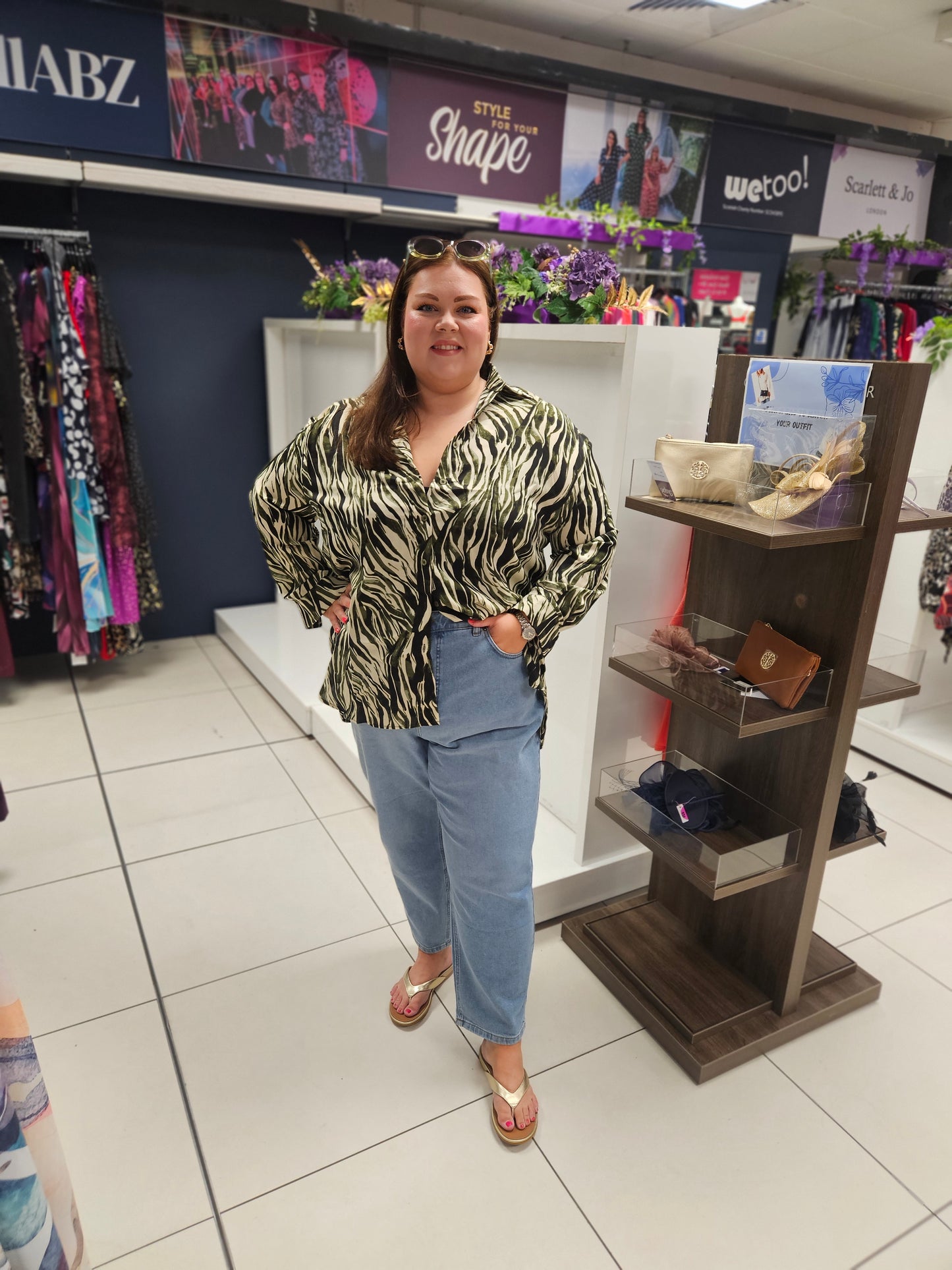 Zebra Print Relaxed Shirt