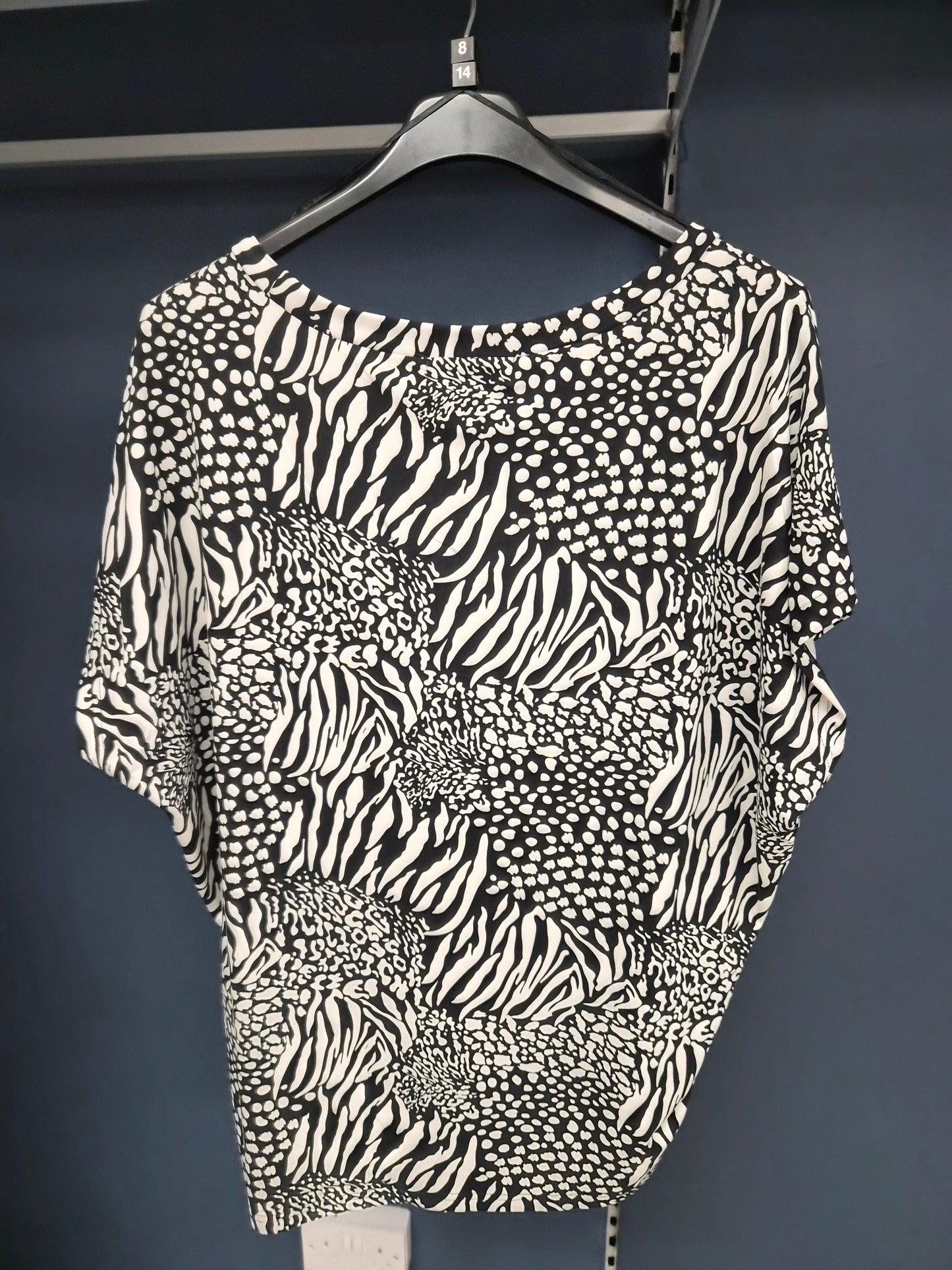 Soft Touch Abstract Animal Print Top