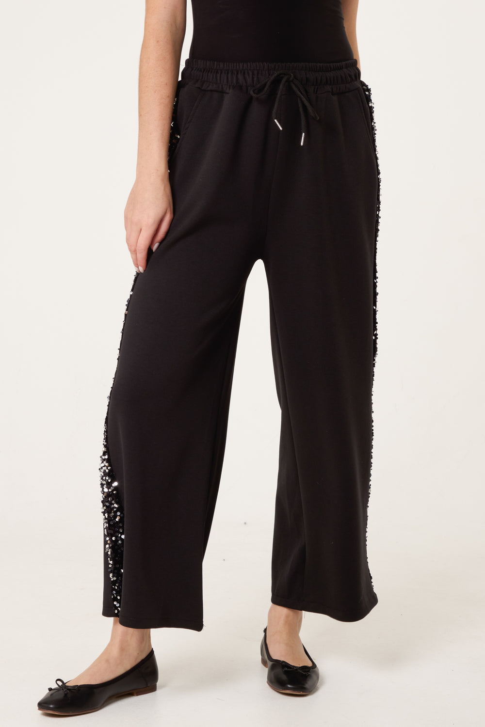 Sequins Side Detail Joggers