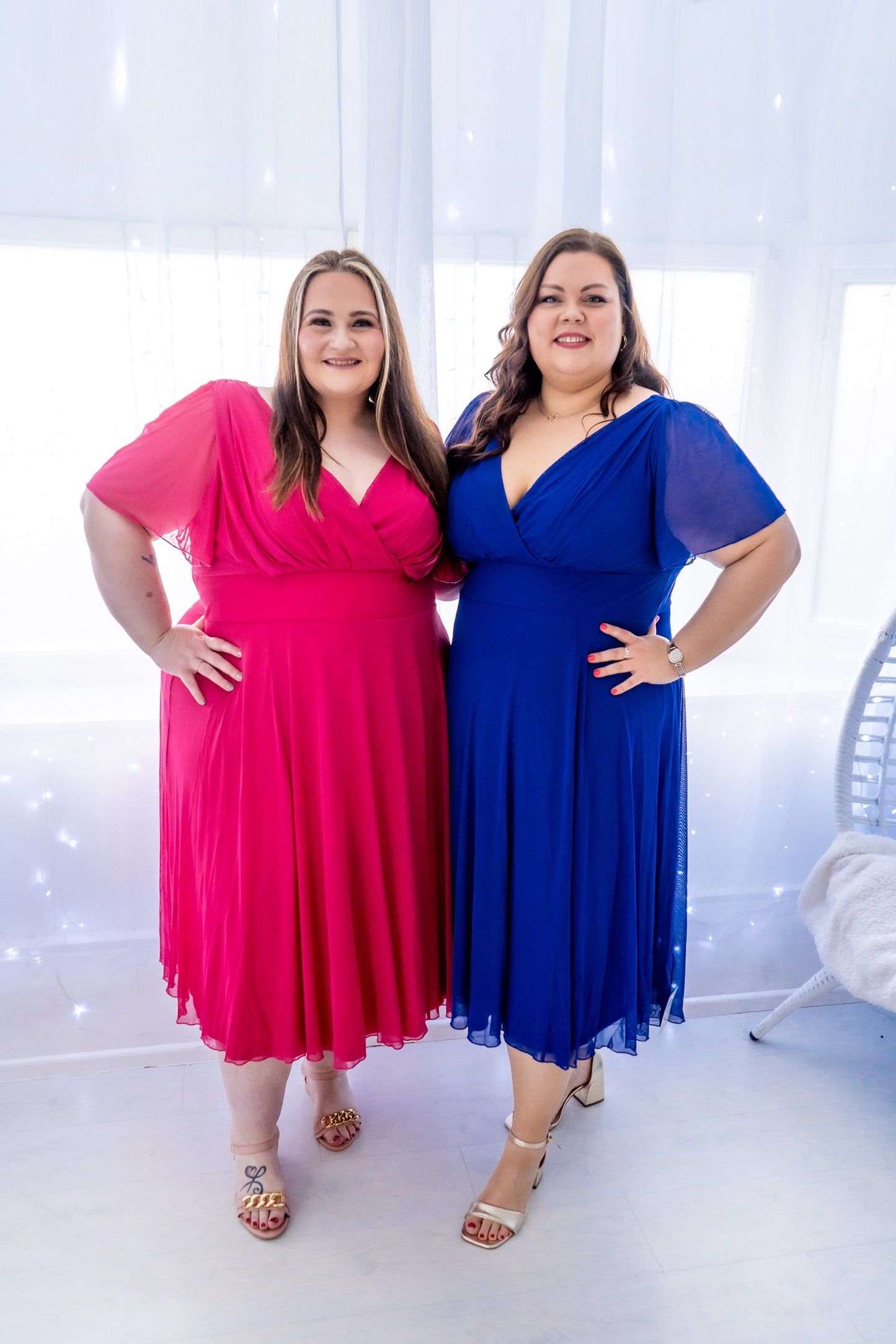 Scarlett & Jo Victoria Royal Blue Midi Dress