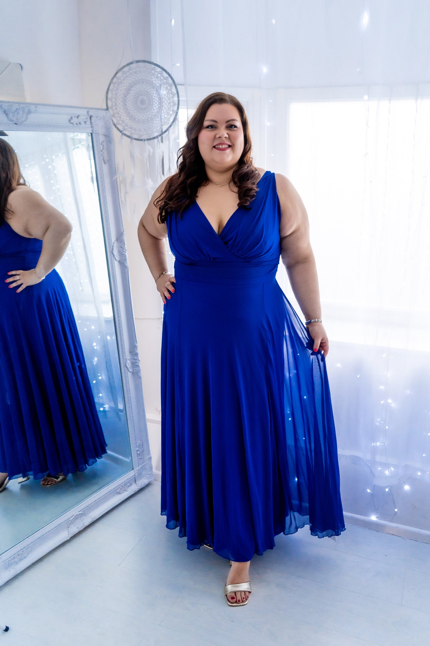 Scarlett & Jo Nancy Royal Blue Maxi Dress