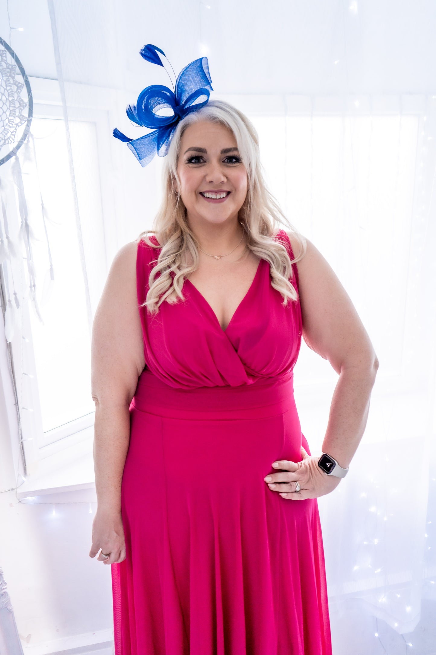 Scarlett & Jo Nancy Cerise Maxi Dress