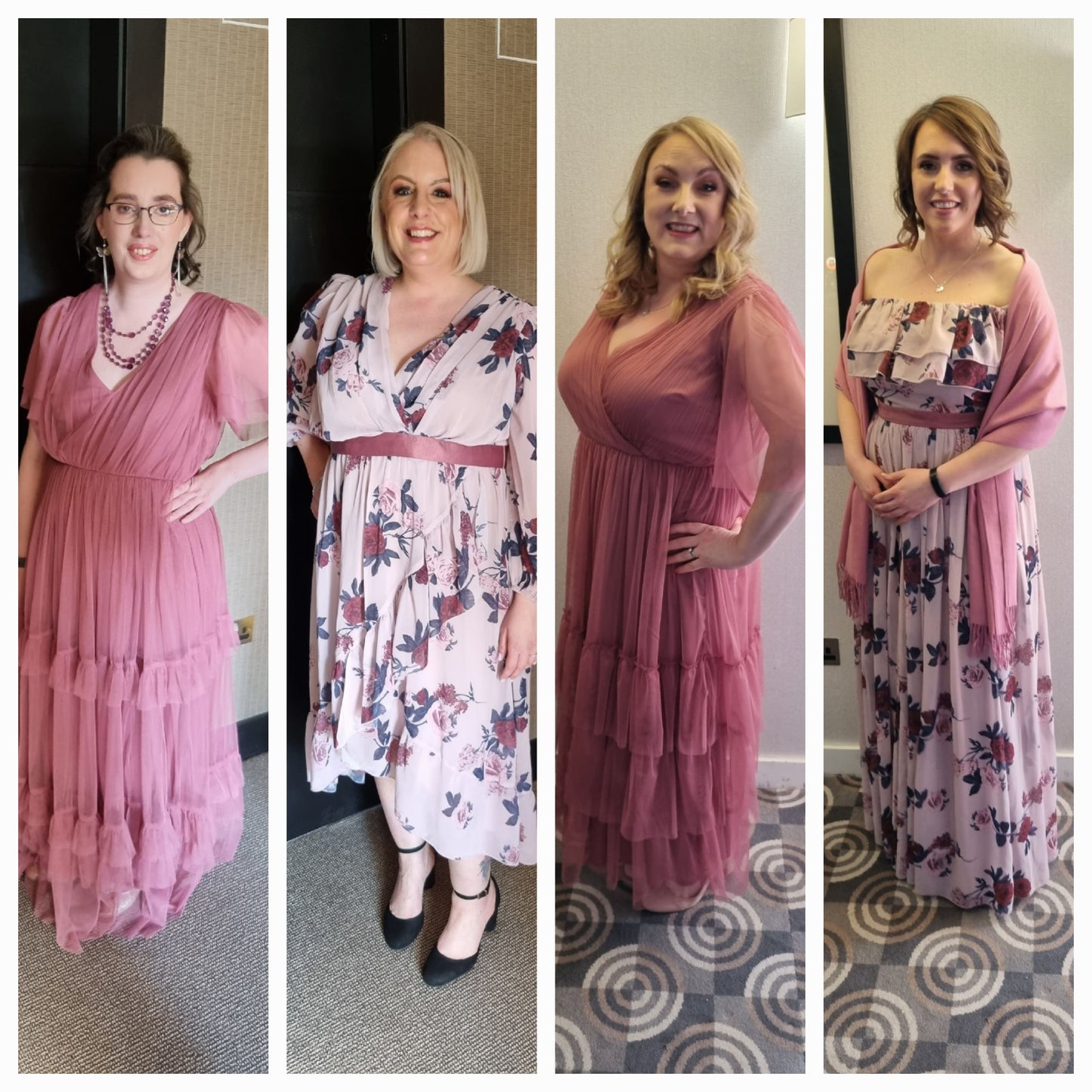 Anaya Pink Bardot Floral Dress