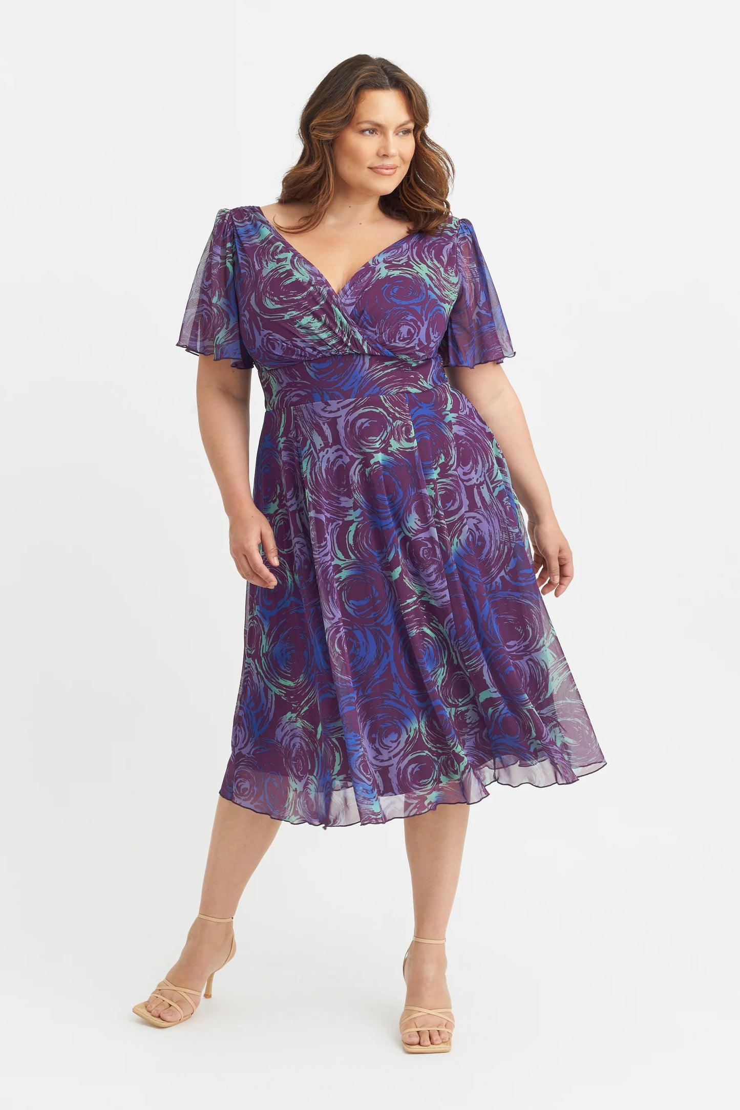 Scarlett & Jo Victoria Purple Blue Dress