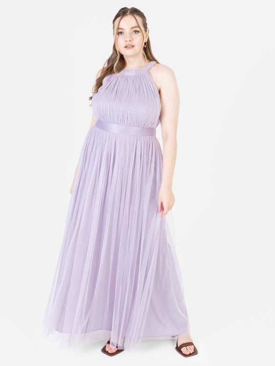 Anaya Dusty Lilac Halter Maxi Dress Anaya Dusty Lilac Halter Maxi Dress