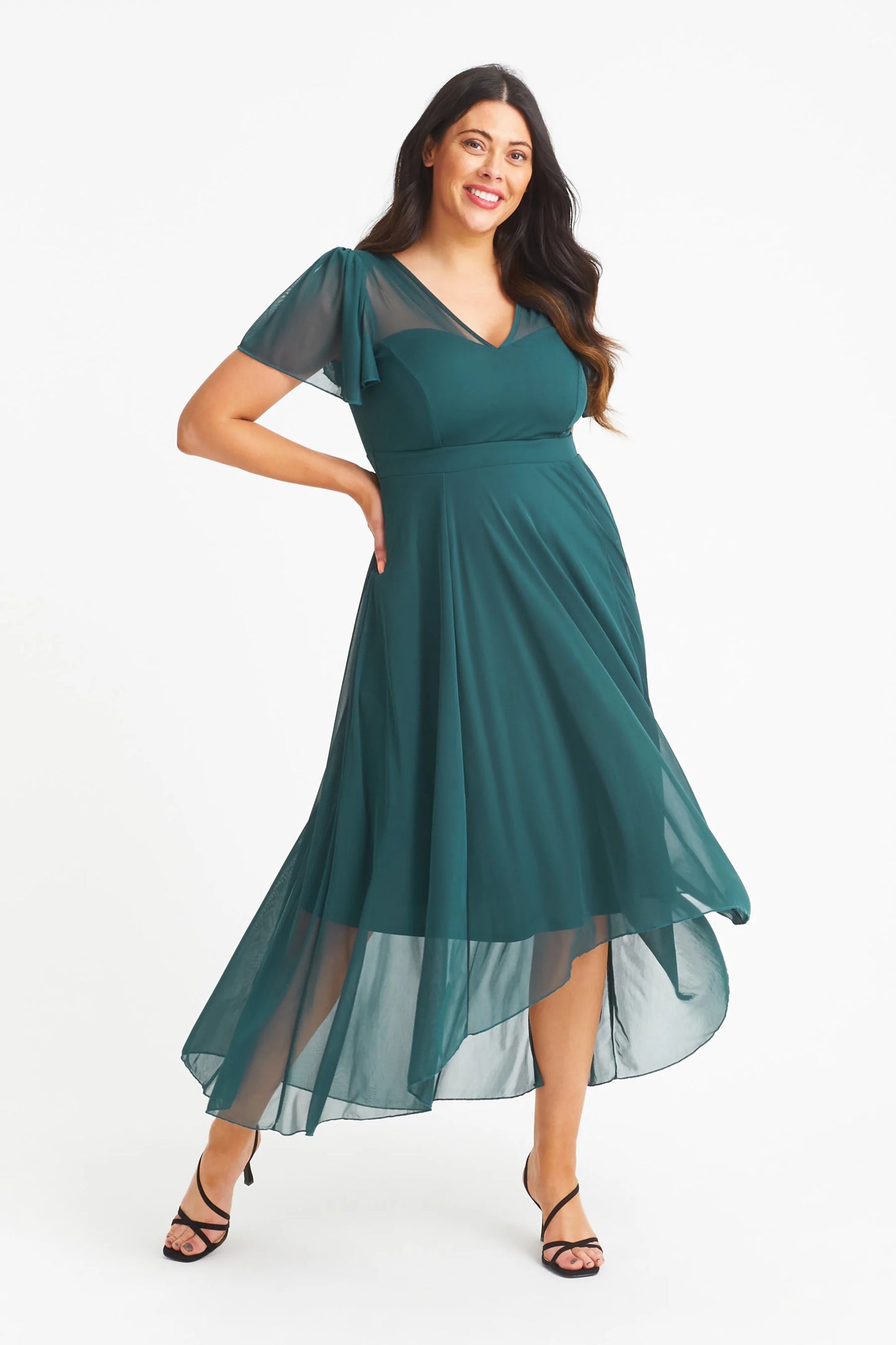Scarlett & Jo Tilly Dark Green Dress