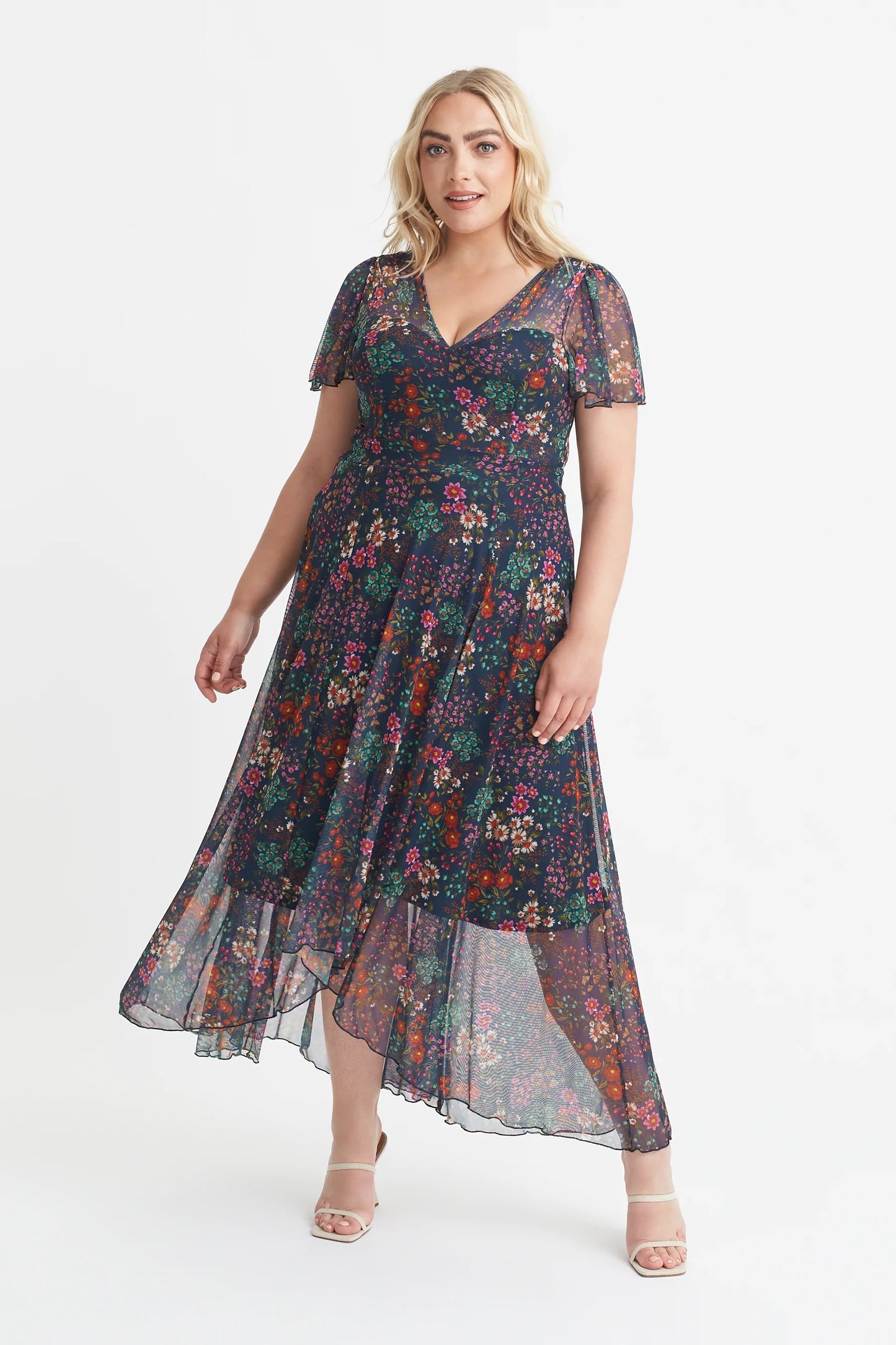 Scarlett & Jo Tilly Blue Floral Dress