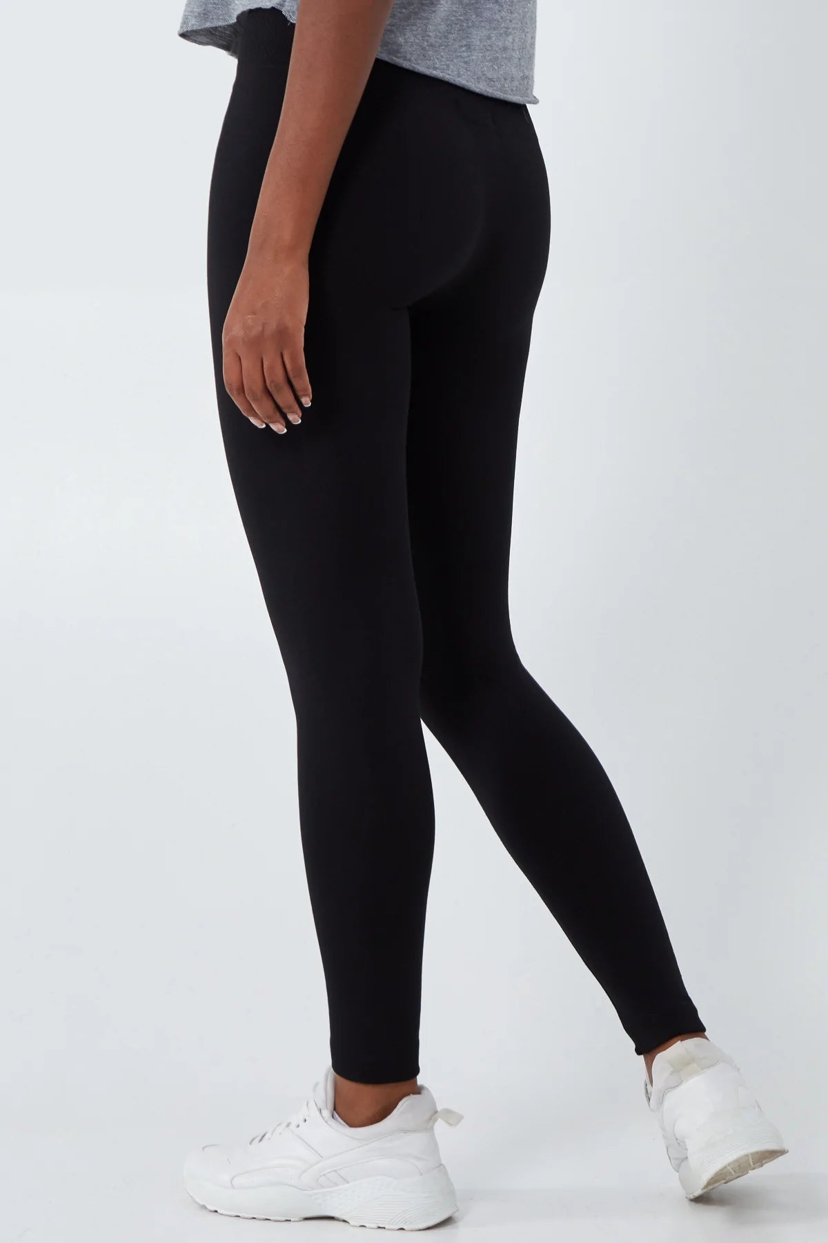 High Waisted Black Fleece Lined Leggings – Style for your Shape