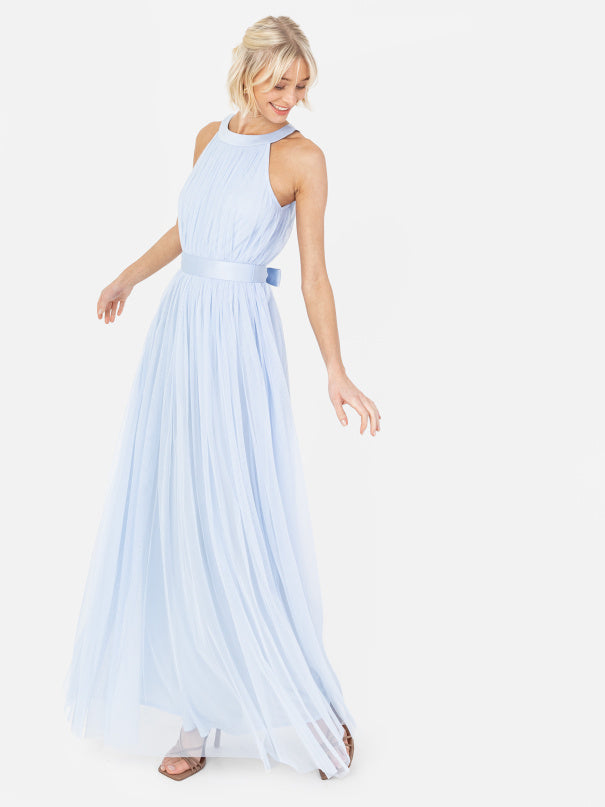 Anaya Light Blue Halter Maxi Dress Style for your Shape Anaya Light Blue Halter Maxi Dress Style for your Shape
