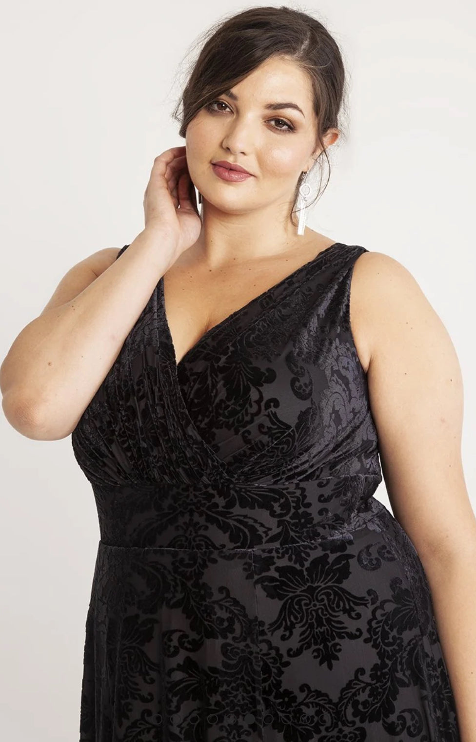 Scarlett & Jo Greta Garbo Sleeveless Maxi Dress