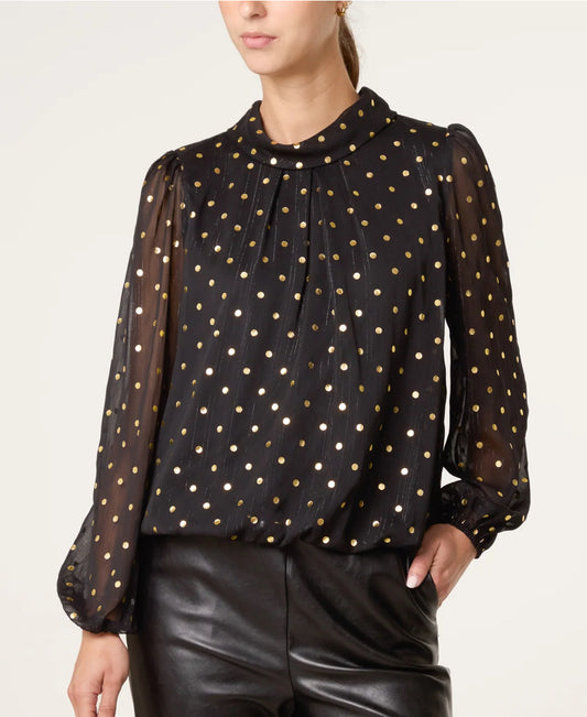 Polka Dot Balloon Blouse