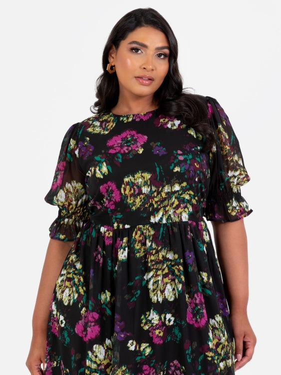 Lovedrobe Half Sleeve Midaxi Dress