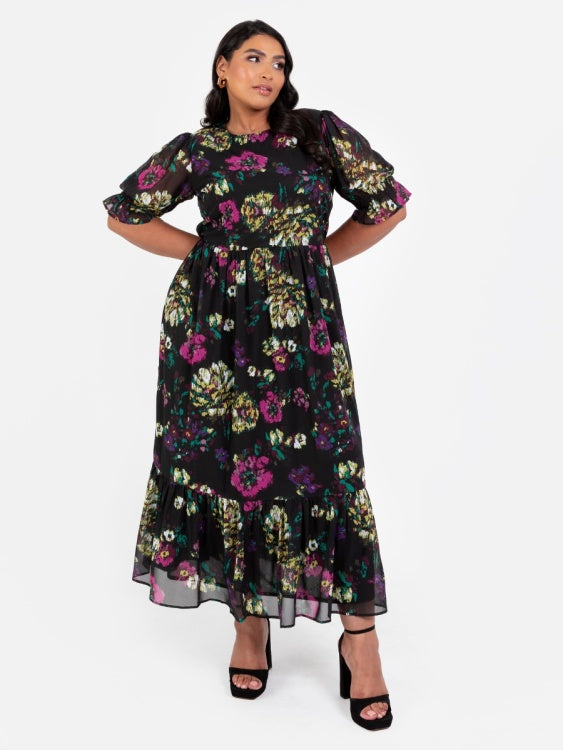 Lovedrobe Half Sleeve Midaxi Dress