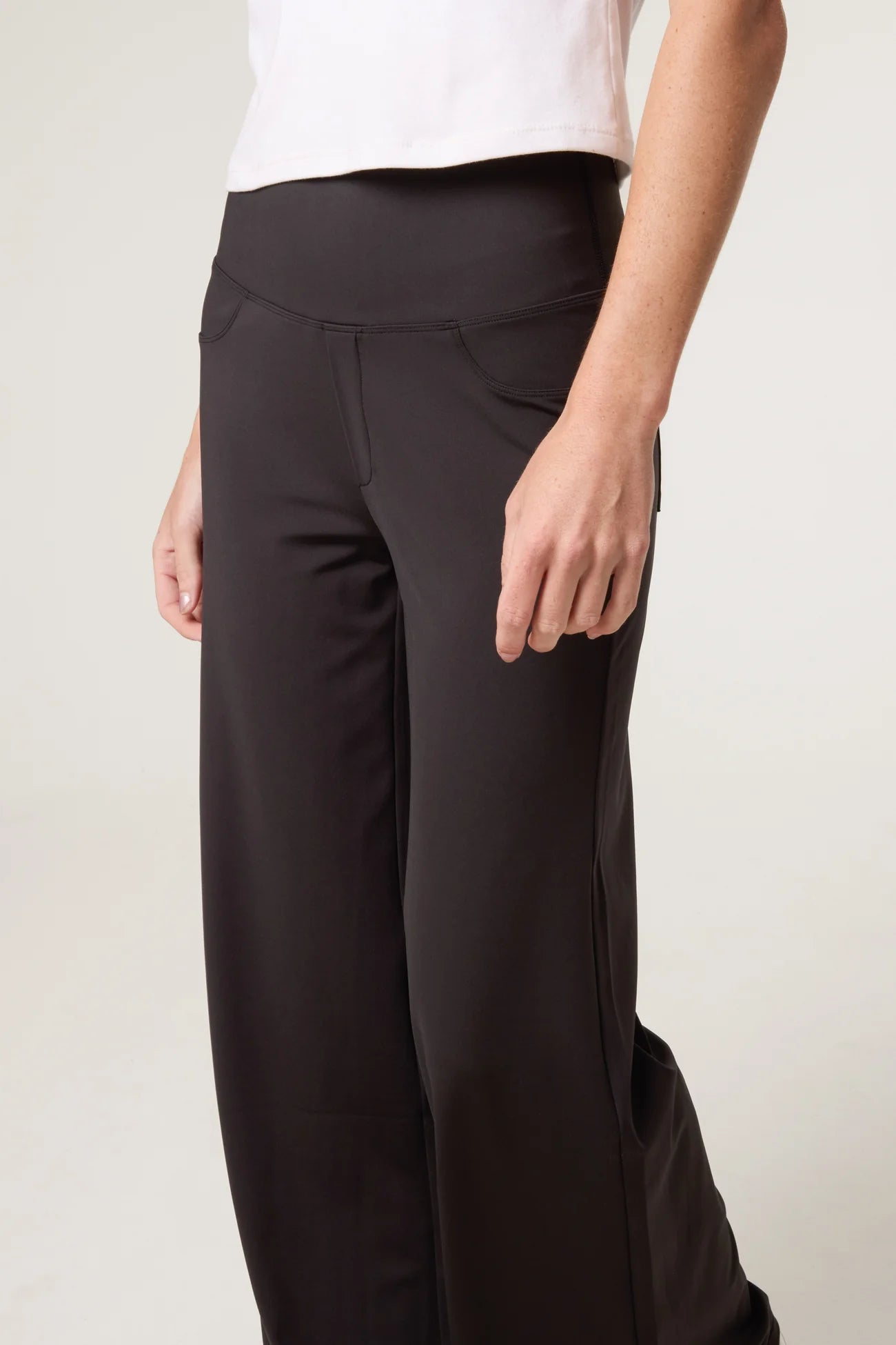 Wide Leg Soft Touch Trousers