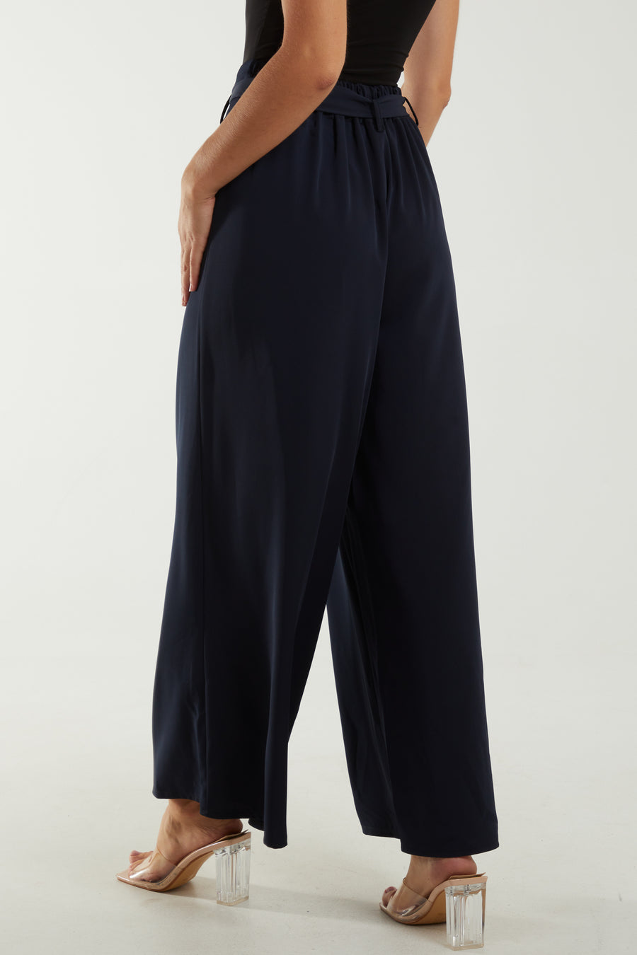 Pleated Trousers With Belt