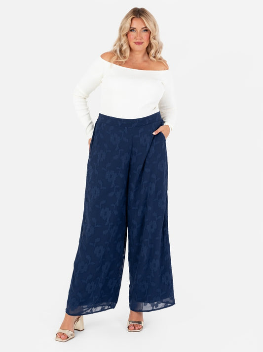 Lovedrobe Burnout Wide Leg Trousers