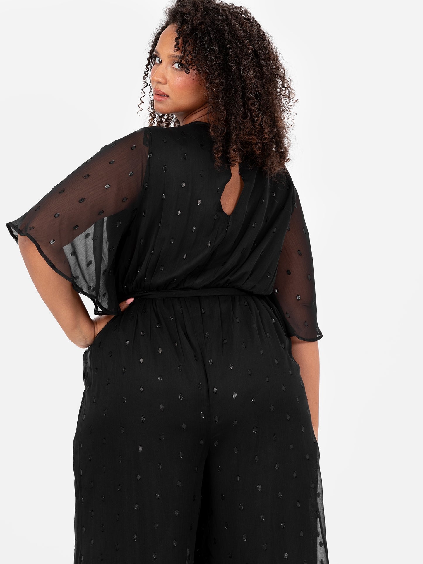 Lovedrobe Black V Neck Jumpsuit