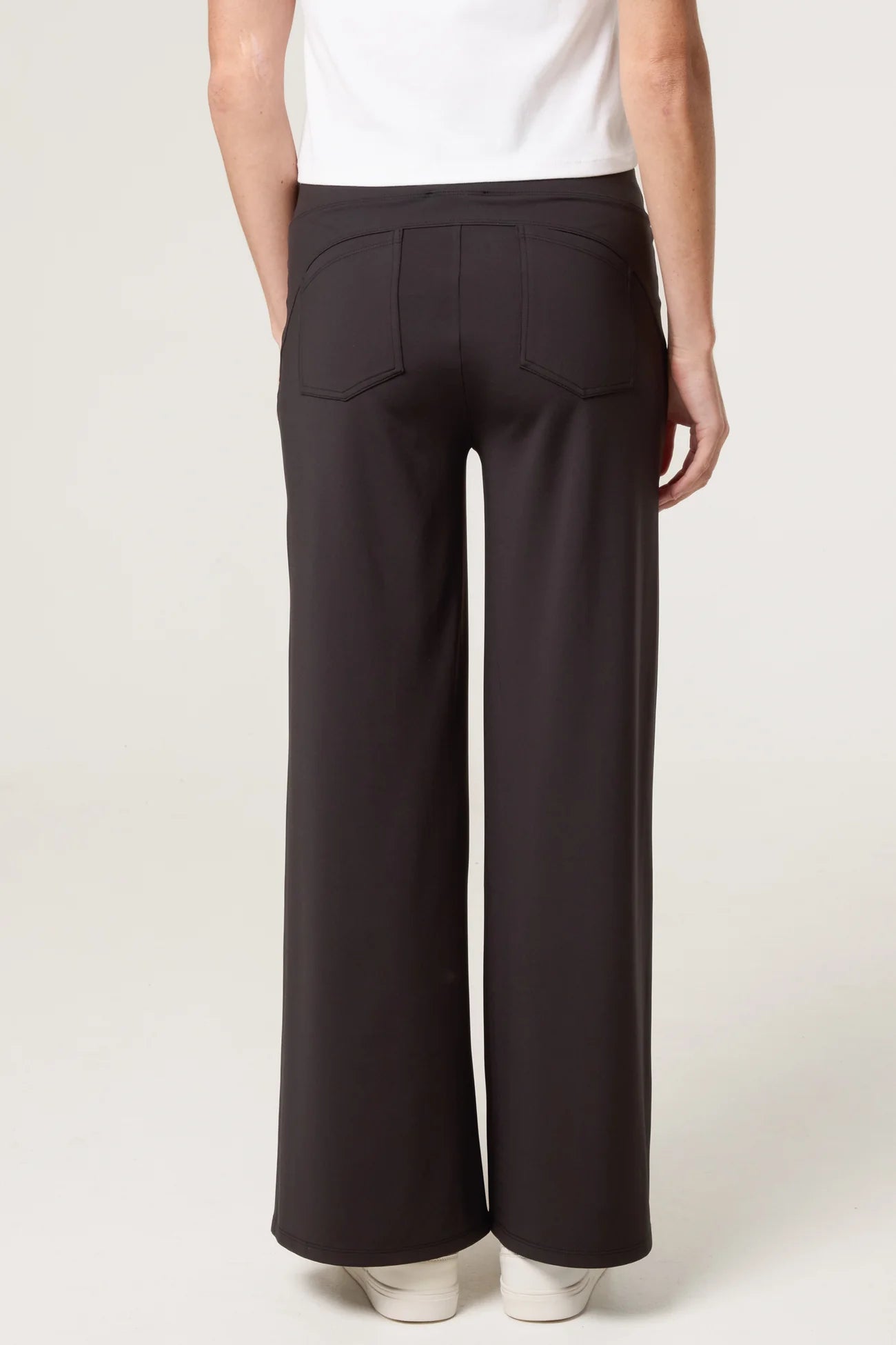 Wide Leg Soft Touch Trousers