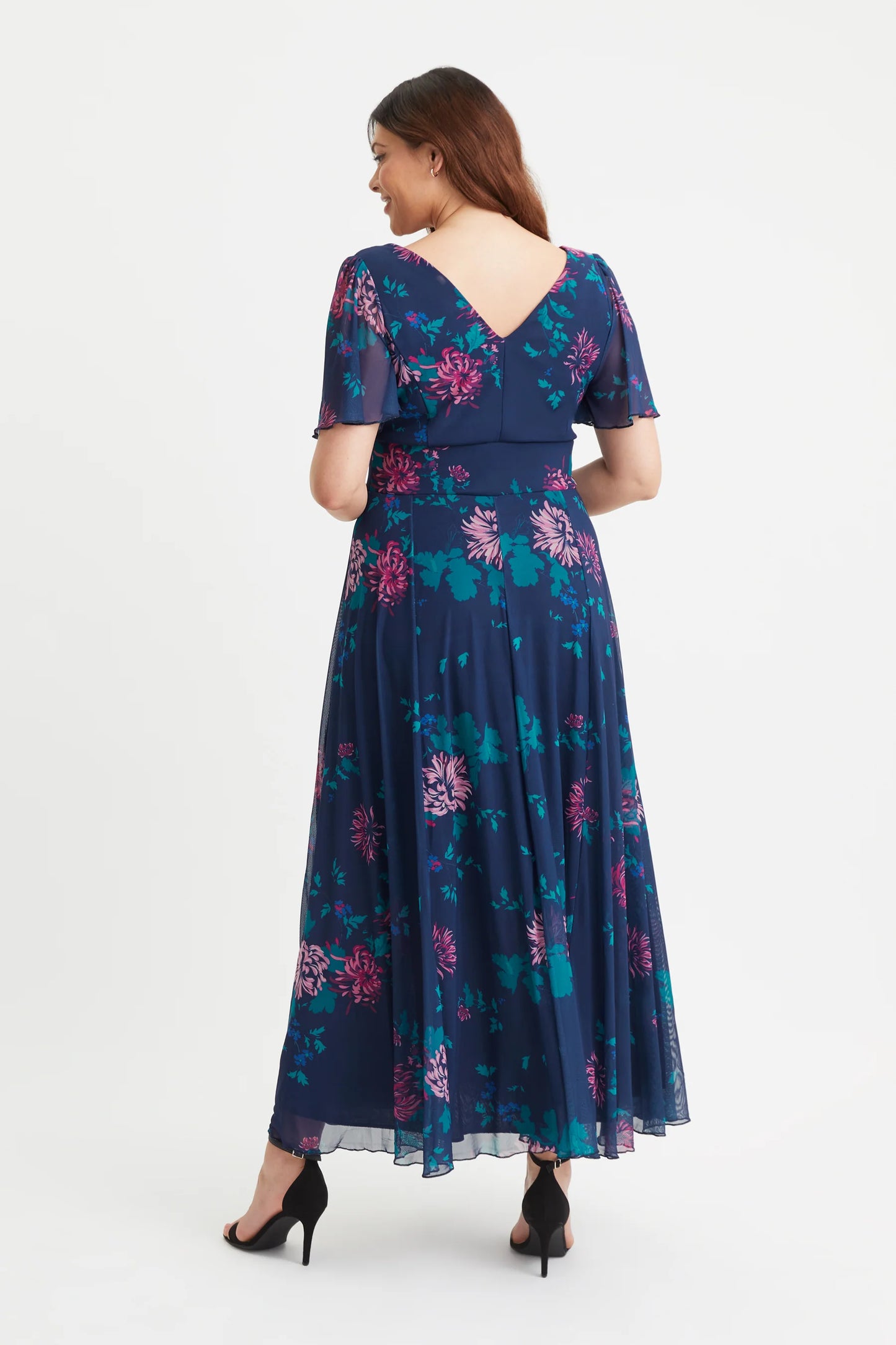 Scarlett & Jo Isabelle New Blue Pink Maxi Dress