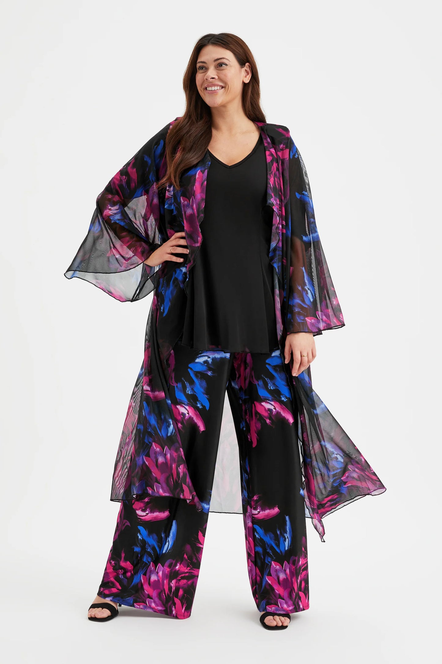 Scarlett & Jo Black Blue Pink Bette Lounge Pants