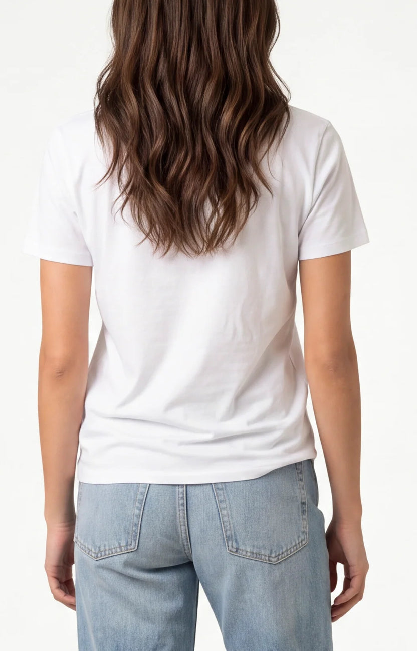 T-shirt with Embellished Bow