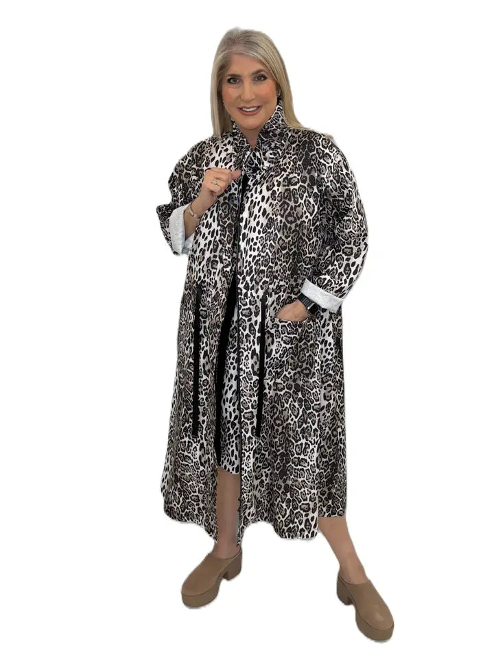 Malissa J Leopard Print Parka Jacket