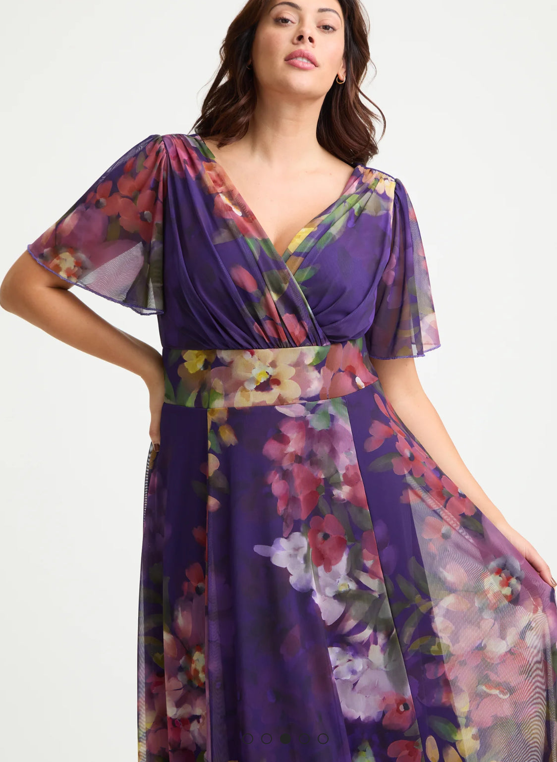 Scarlett & Jo Isabelle Angel Sleeve Maxi Dress