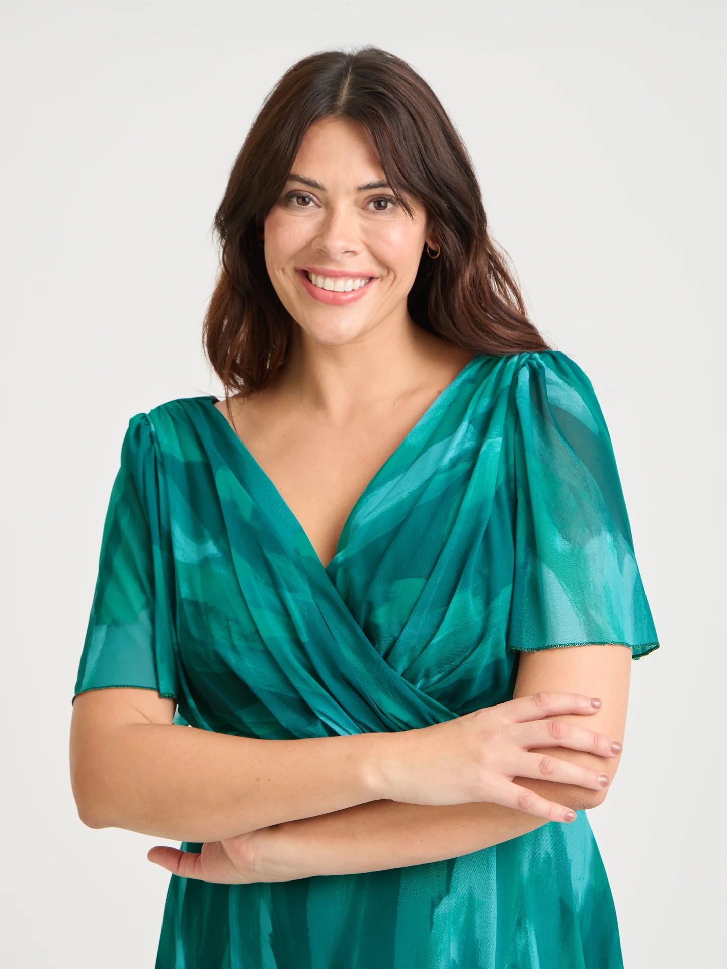 Scarlett & Jo Isabelle Sea Green Maxi Dress