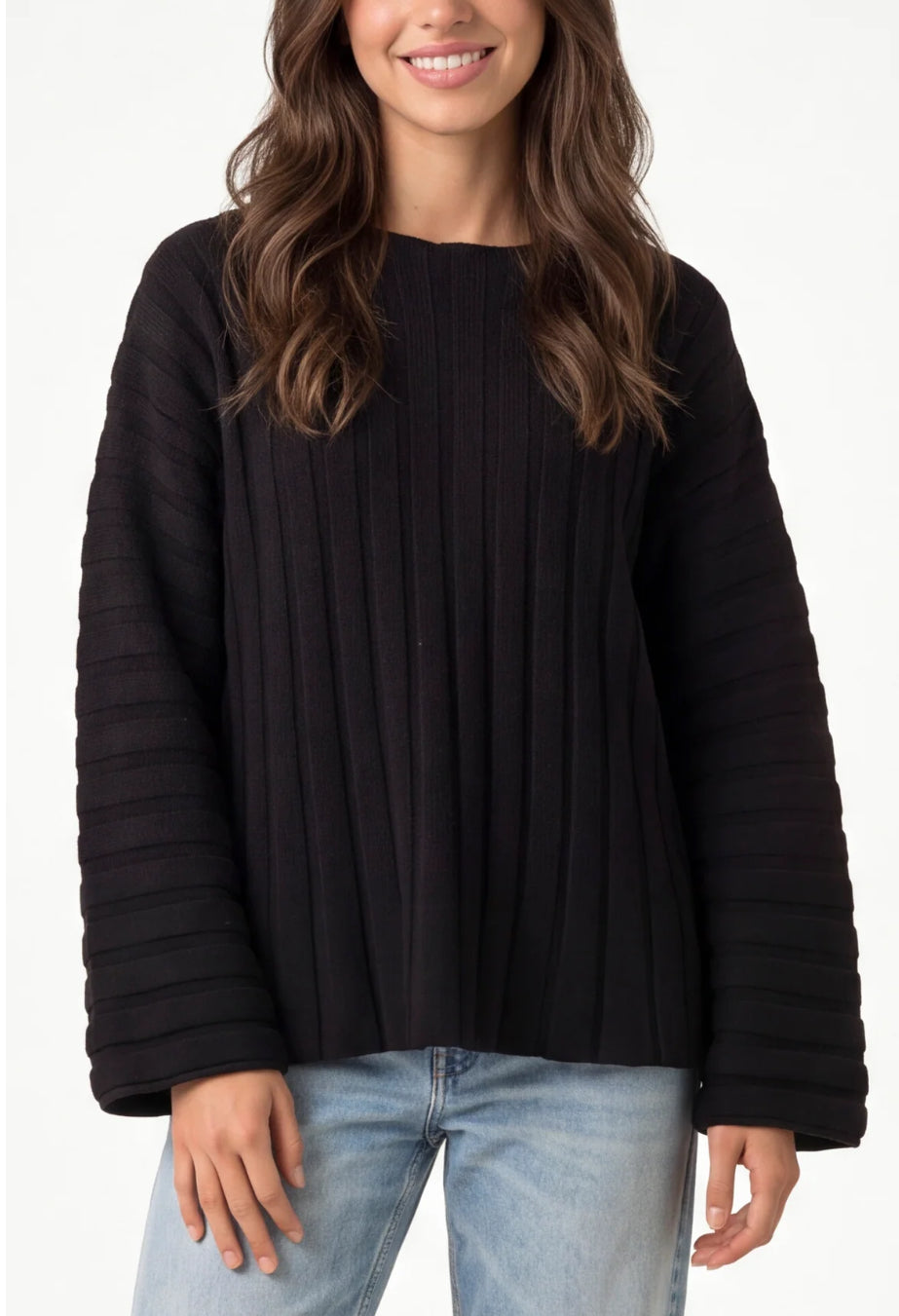 Structured Rib Knit Jumper