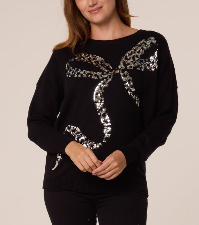 Sequin Bow Jumper