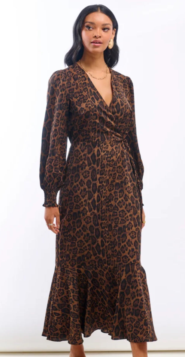 Needs No Label Animal Print Midaxi Dress