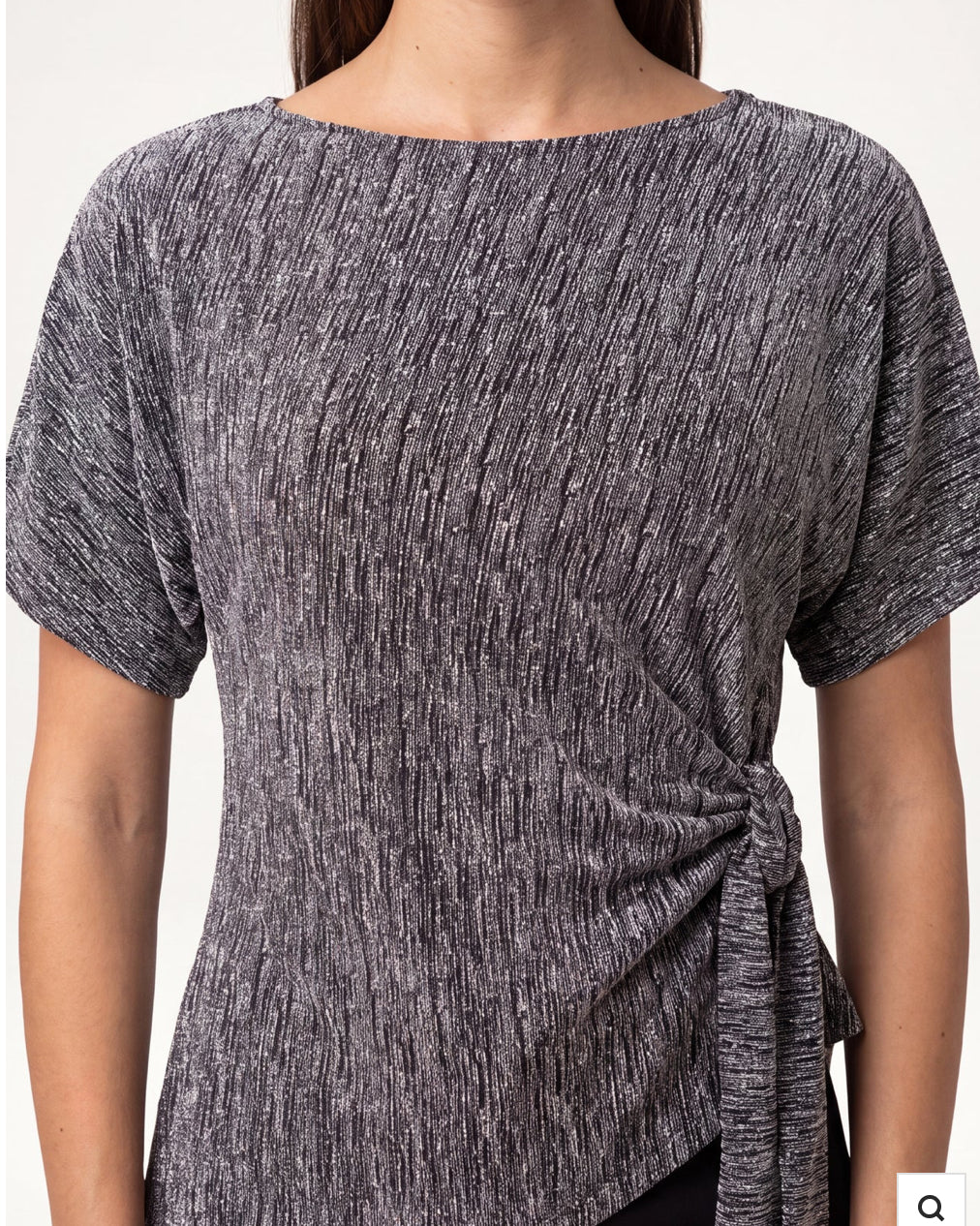 Rhinestone Side Tie Top
