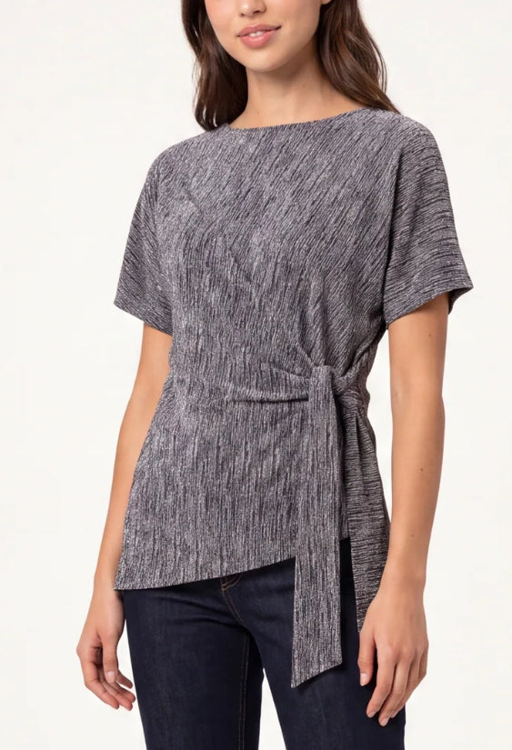 Rhinestone Side Tie Top