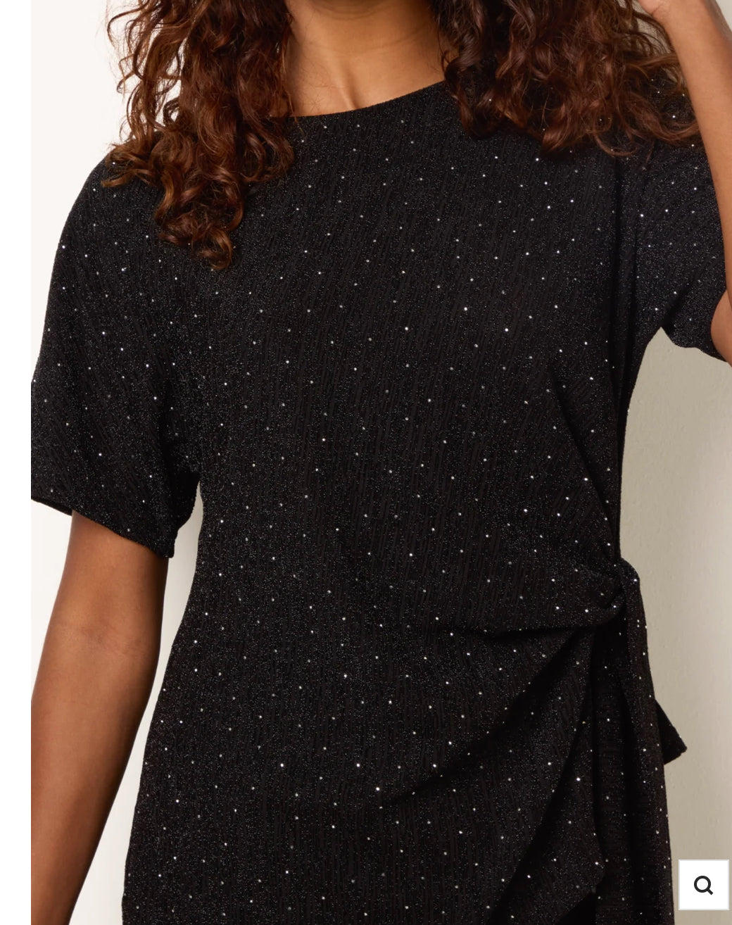 Rhinestone Side Tie Top