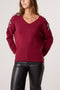 Diamante Bow Sleeve Jumper