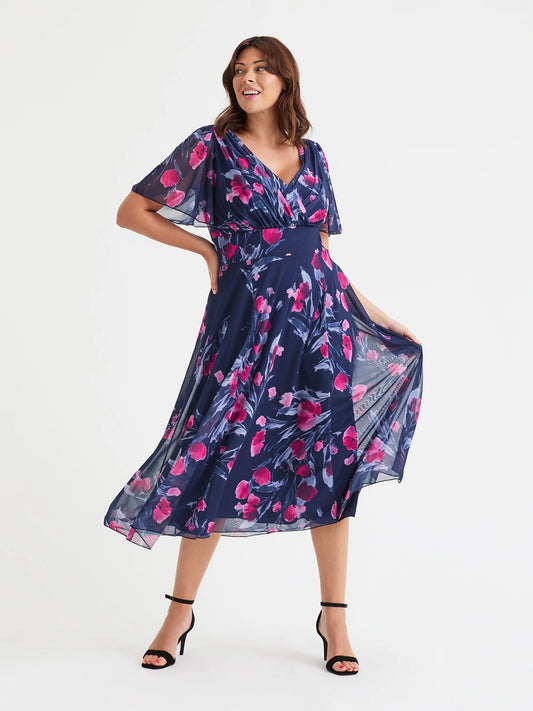 Scarlett & Jo Victoria Navy Pink Floral