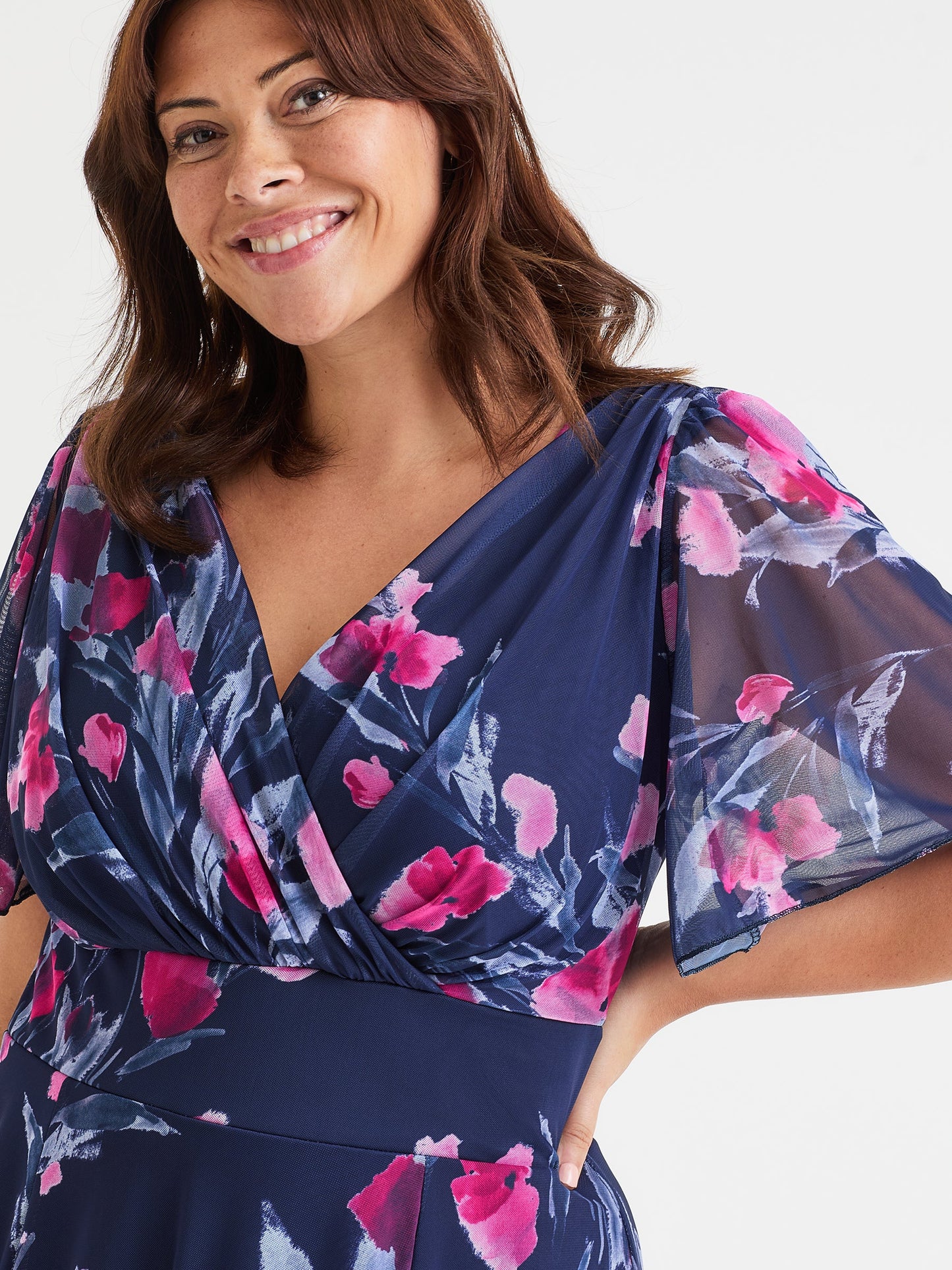 Scarlett & Jo Victoria Navy Pink Floral