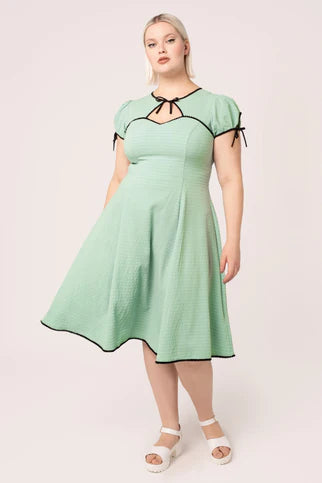 Hell Bunny Casey Green Dress