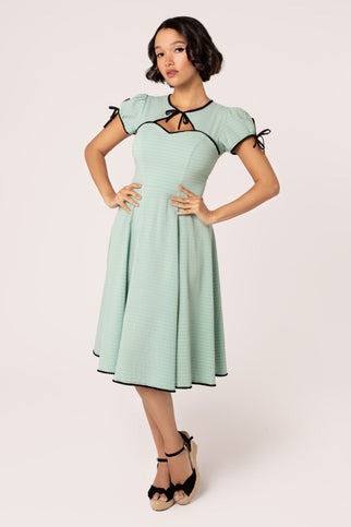 Hell Bunny Casey Green Dress