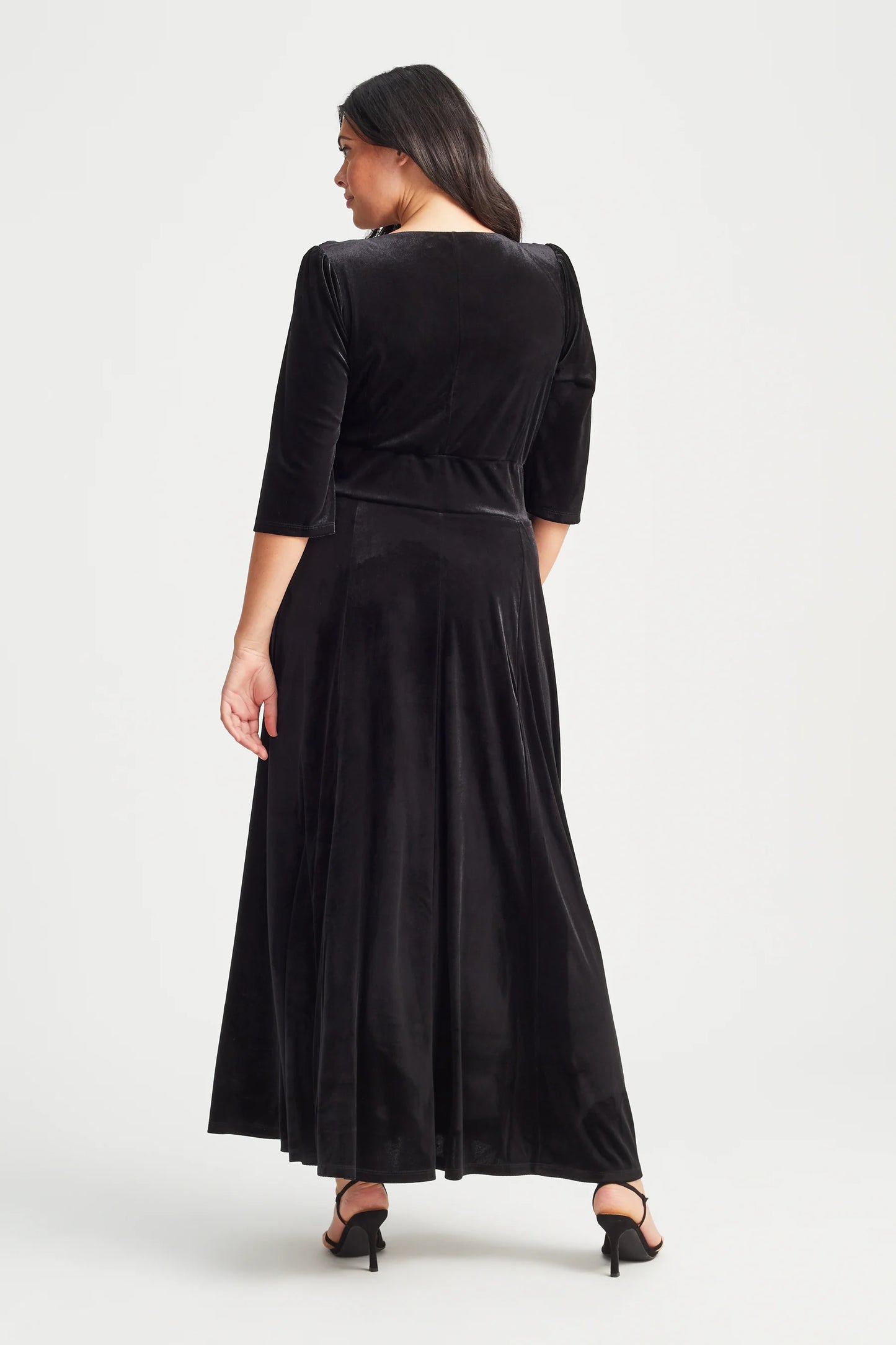 Scarlett & Jo Verity Black Velvet Maxi Gown