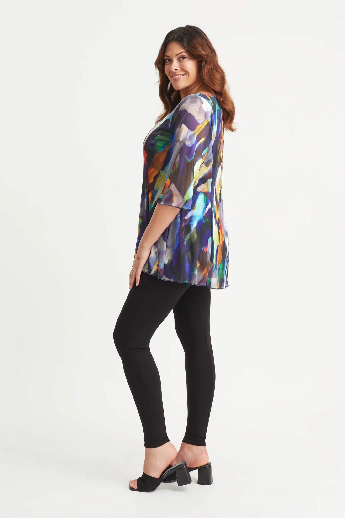 Scarlett & Jo Multi Brush V Neck Tunic