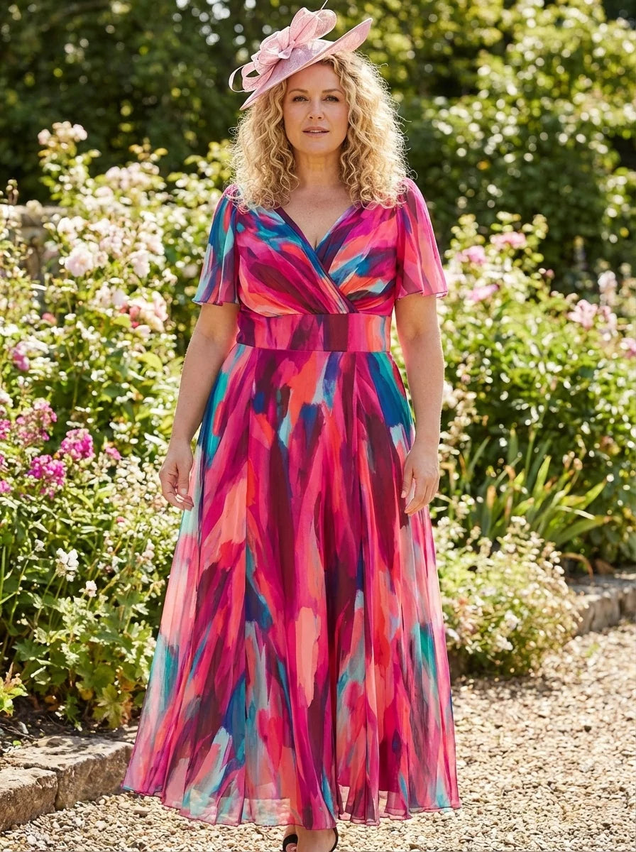 Scarlett and jo Isabelle Float Sleeve Maxi Dress