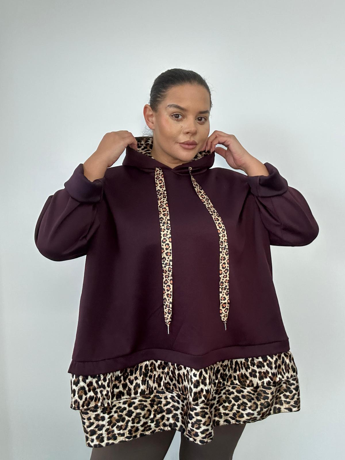 Soft Touch Hoody With Animal Trim