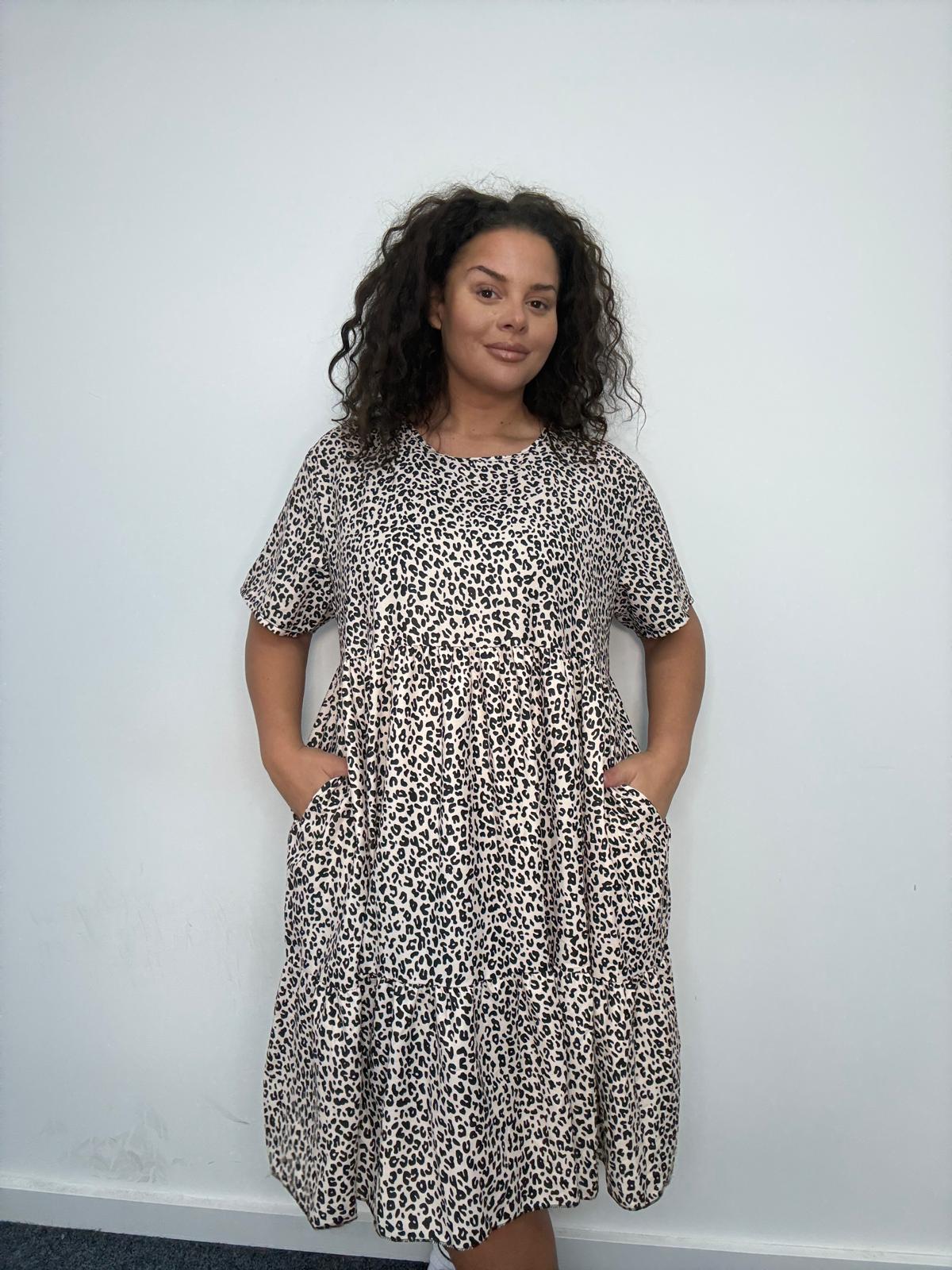 Smock Animal Print Dress