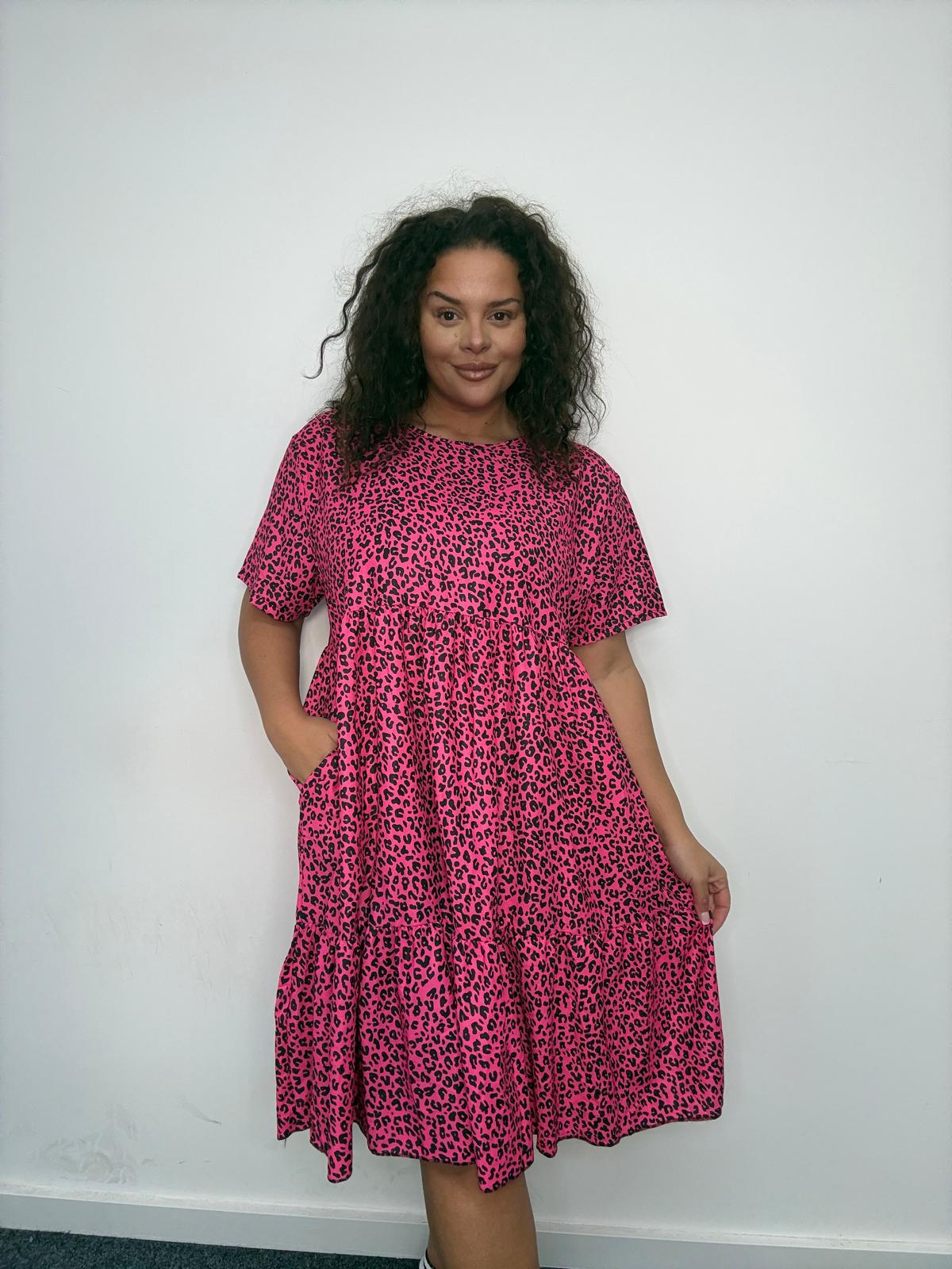 Smock Animal Print Dress