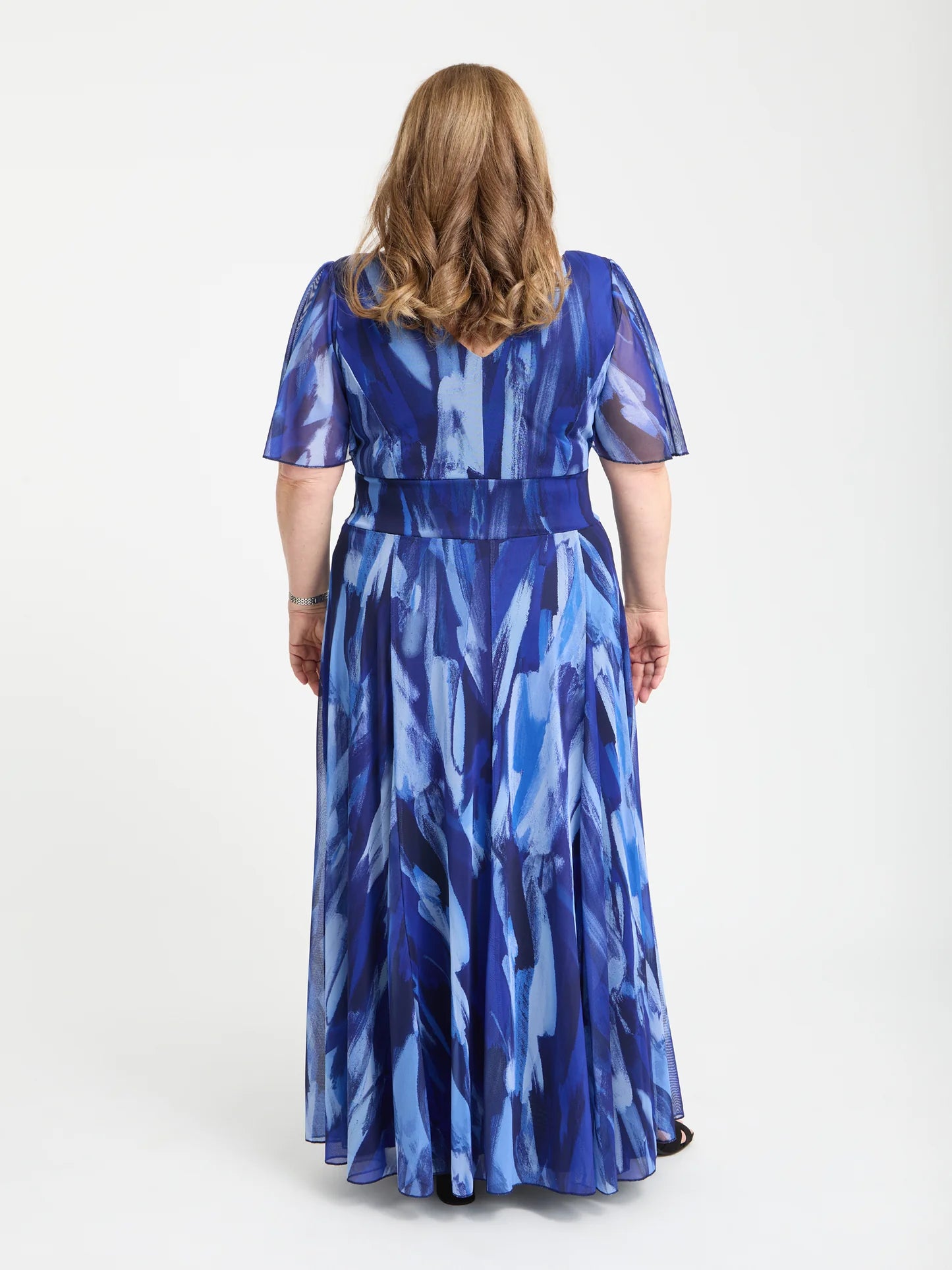 Scarlett & Jo Petite Isabelle Spring Blue Maxi Dress