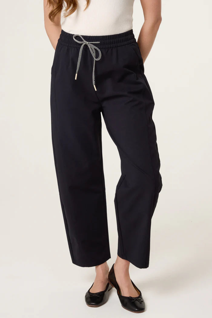 Elastic Waist Drawstring Trousers