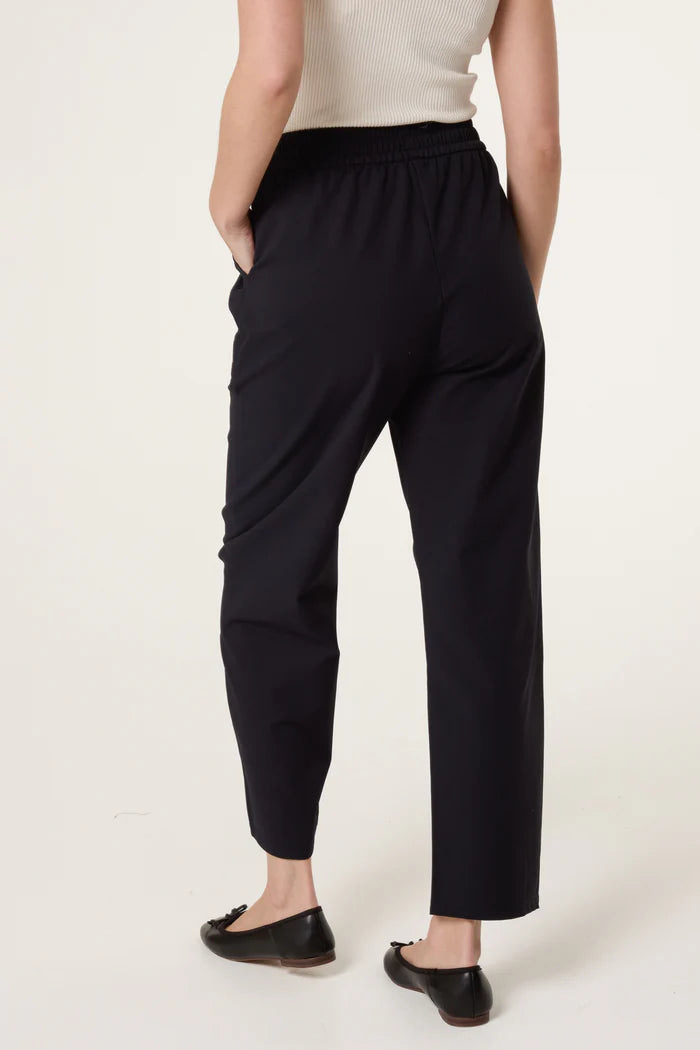 Elastic Waist Drawstring Trousers