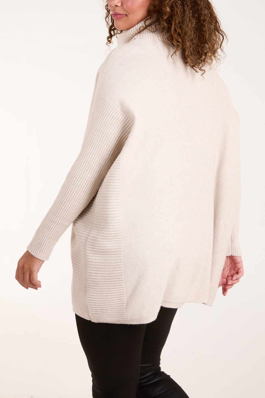 Roll Neck Jumper With Pockets